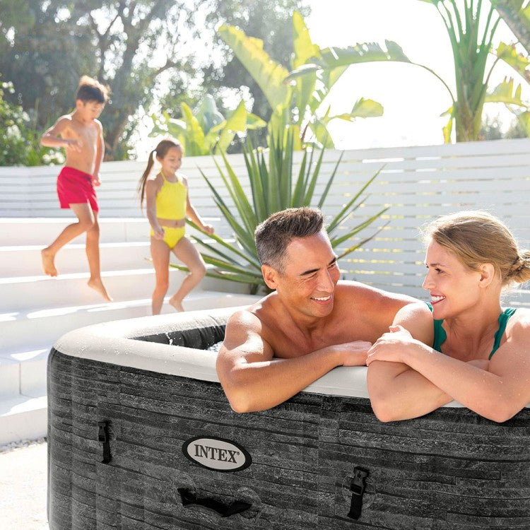 Spa Gonflable Ardoise - 4 places - avec Couverture thermique incluse