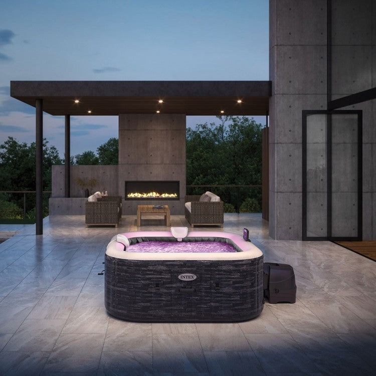 Spa Gonflable Ardoise - 4 places - avec Couverture thermique incluse