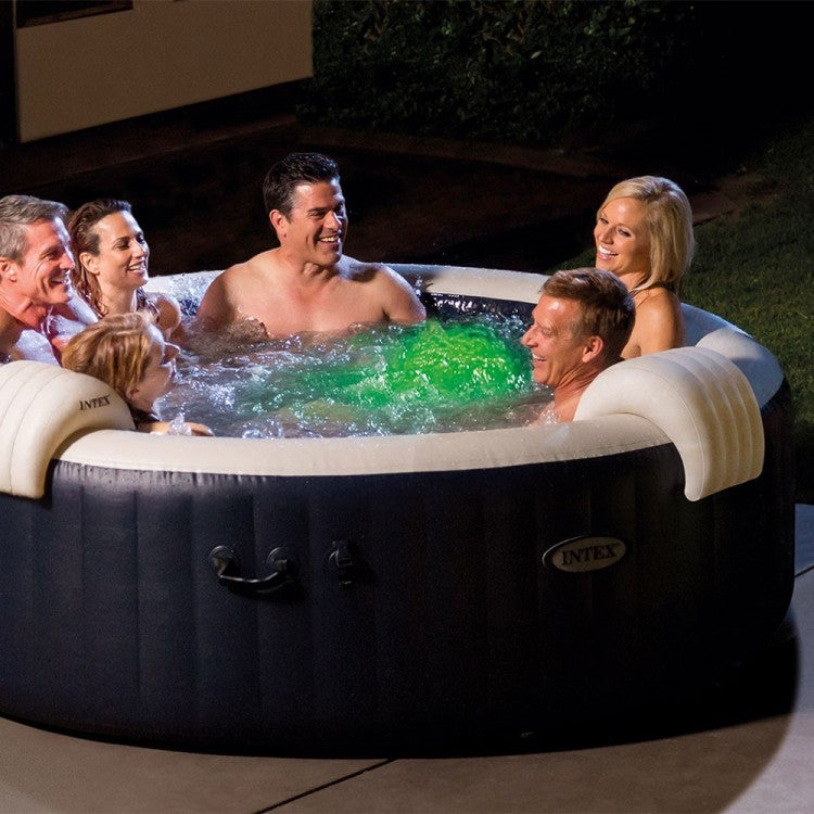 Spa Gonflable Bleu Marine - 6 places - avec Couverture thermique incluse