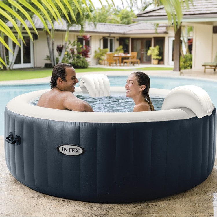 Spa Gonflable Bleu Marine - 4 places - avec Couverture thermique incluse